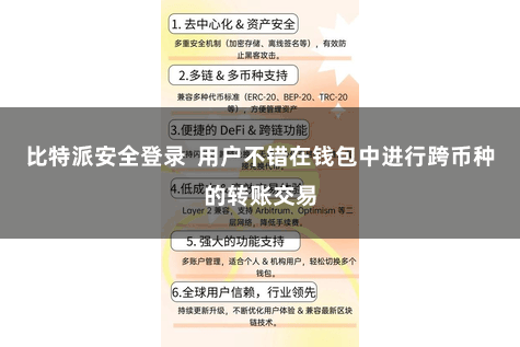 比特派安全登录 用户不错在钱包中进行跨币种的转账交易