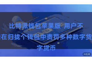 比特派钱包苹果版  用户不错在归拢个钱包中责罚多种数字货币